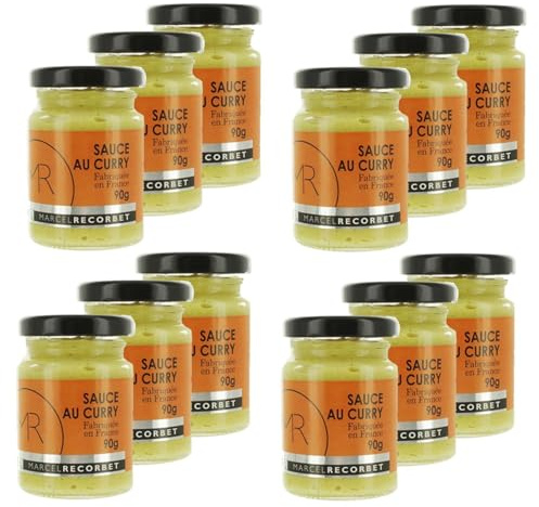 Lot 12x Sauce au curry - Fabriquée en France - MR - pot 90g