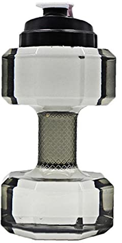 Ruluti Große Kapazität Kunststoff Hantel Wasserflasche Tragbare Sport 2,2l Dumbbell Wasserkocher Umweltfreundliche Tasse Hantelform Trinkwasserflaschen