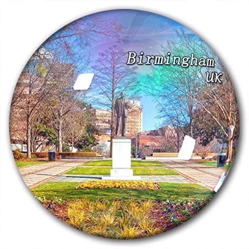 UK Birmingham Fridge Magnet Refrigerator Stickers Decorative Magnet Travel Souvenir Crystal Glass