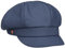 Mayser Uni Lightweight Ballonmütze Schirmmütze Schildmütze Damencap Baker-Boy-Mütze Damen - Made in The EU mit Schirm, Futter, Futter Sommer Frühling-Sommer - One Size blau