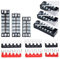 Greluma Morsettiera e striscia - 6 set 4/5/6 posizioni 600V 15A Morsettiera a vite a doppia fila con coperchio + morsetti preisolati 400V 10A Barriere Ponticelli