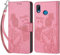 Cover Compatibile con Huawei P20 Lite/Huawei Nova 3e, Premium Pelle PU Portafoglio Flip Libro Custodia per Huawei P20 Lite [Protezione Completa] - Rosa