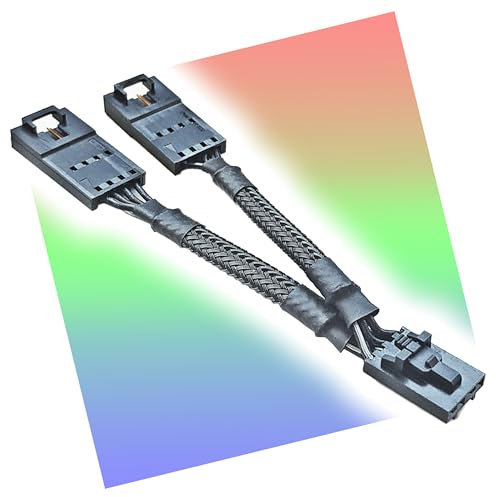 G Major Tech 4/10cm Splitter Adapter for Corsair RGB Corsair Commander Core XT, Commander Core, Lighting Node Core and RGB Fan Hub (4-pin)