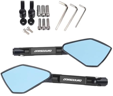 Ohocean Für A&prilia Für Dorsoduro 750 Für Dorsoduro 1200 Universal Motorrad Spiegel Motorrad Seite Rückspiegel Motorrad Spiegel(Schwarz)