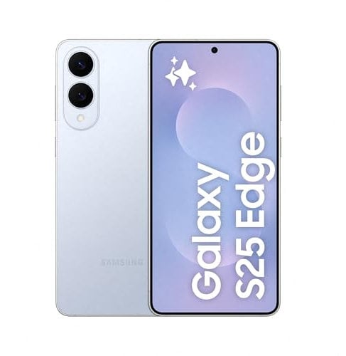 Samsung Galaxy S25 Edge AI Smartphone, Galaxy AI, Android Smartphone, 12GB Memory, 512GB Storage, 200 MP Camera, Long Battery Life, Titanium IcyBlue, 3 Year Samsung Extended Warranty (UK Version)