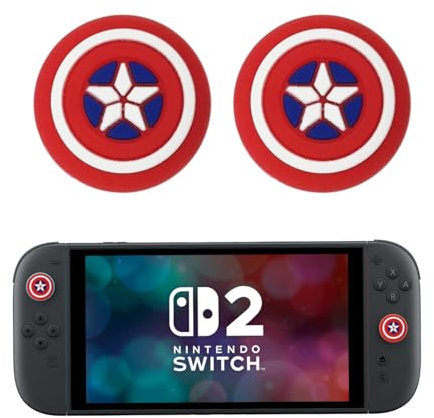 Crazy Diy – 2 x manopole Captain Shield per interruttore 2 tappi (interruttore 2)