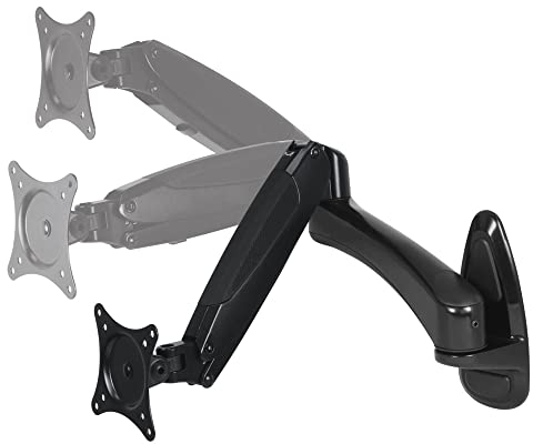 ARCTIC W1-3D - Montaje en Pared con Brazo y Movimiento Completo, Accesorio de Pared, para Monitores de hasta 43″/49″ Ultrawide, Gestión Integrada de Cables, Instalación Simple y Rápida - Negro