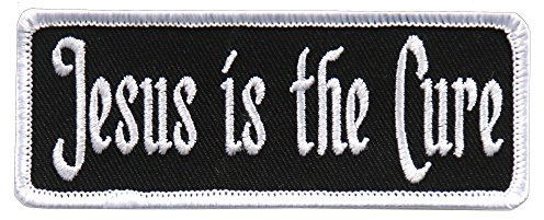 Hot Leathers Unisex-Erwachsene Jesus Is The Cure Patch (mehrfarbig, 10,2 x 2,5 cm)