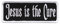 Hot Leathers Unisex-Erwachsene Jesus Is The Cure Patch (mehrfarbig, 10,2 x 2,5 cm)