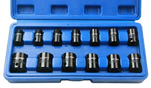 US PRO 13PC 3/8 DR Shallow Impact Sockets Metric 1365