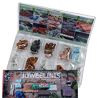 modellbahn-exklusiv Juweela 28237 - Sortimentbox Startset Schrottplatz, 10x Juweelinis, Spur H0, 1:87