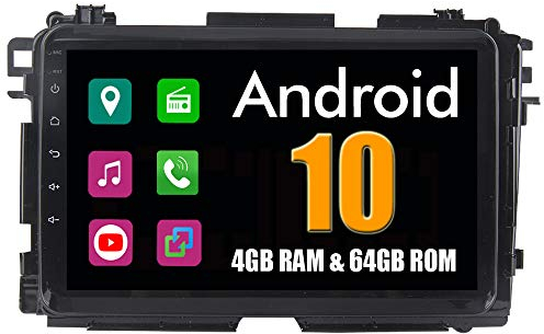 RoverOne Autoradio CarPlay Haupteinheit für Honda Vezel HRV HR-V 2014 2015 2016 2017 Android Auto Touchscreen Sat Navi Bluetooth WiFi Radio Stereo Player