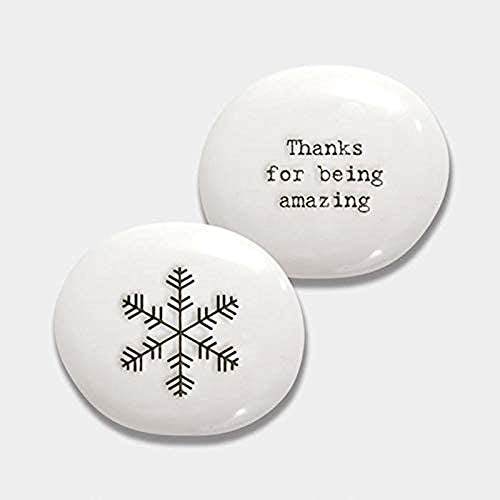 East of India: Sentimental Porcelain Pebble - Thanks For Being Amazing