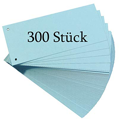 Herlitz Trennstreifen, 100-er Packung, Blau (3er Pack)