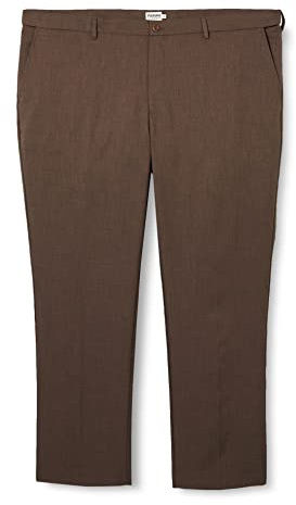 Farah Classic Men's Roachman Trousers, Taupe 33L Marl, 48W