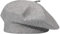 ZLYC Damen Baskenmütze Klassische Französischen Barett Einfarbig Warm Beret (Twist Grau),Einheitsgröße