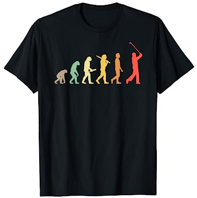 Golf Évolution Rétro Cadeau Pour Golfeurs T-Shirt