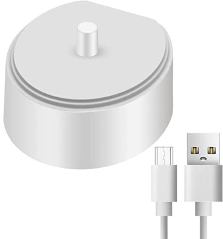 AMATHINGS USB-Ladegerät Ersatz Elektrische Zahnbürsten Ladegerät HX6100 Reise-Ladestation passend für HX6000 Serie HX6150 HX6750 HX3000 HX8000 HX9000 Induktive Ladestation Typ 6100