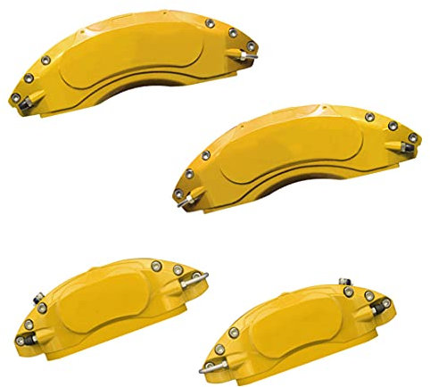 AOOA Aluminum Yellow Caliper Covers Fits 2011-2023 Dodge Charger/Challenger GT/RT (Front Double Piston)