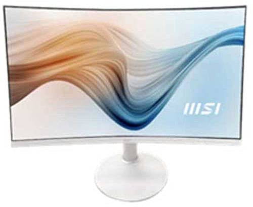 msi Modern MD271CPW Monitor da ufficio curvo FHD da 27 pollici - Pannello VA 1500R 1920 x 1080, 75 Hz, Schermo Eye-Friendly, Speaker integrati, Supporto regolabile - HDMI 1.4b, USB Type-C