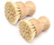 Kitchen Scrub brush Dish Brush Natural Sisal Dish Washing Brush Round Scrub Brush Pots Pans Vegetables Household Cleaning Brush, 2 Pack