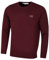 Calvin Klein Mens Round Neck Tour Sweater - Burgundy - S