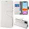 N NEWTOP Cover Compatibile con Apple iPhone 11, HQ Lateral Custodia Libro Flip Chiusura Magnetica Portafoglio Simil Pelle Stand (Bianco)