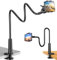 Soporte Movil con Cuello de Cisne 360° - Brazo Flexible y Pinza Móvil para iPhone 16 15 14 13 12 11Pro Max Mini, Samsung, Huawei, Smartphone- Soporte para Telefono Universal Ajustable para Mesa y Cama
