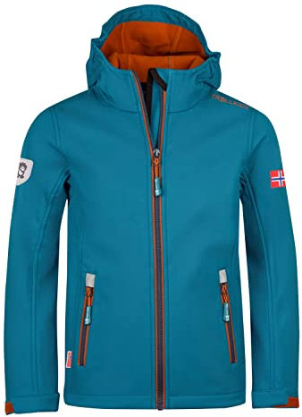Trollkids Kids Trollfjord Jacket 98, deep Lagoon/Cinnamon