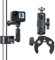 TELESIN Motorradfahren Krabbenklaue Klemme Magic Arm 360° Einstellung Super Klemme 1/4 Schraube für Gopro/Insta 360/DJI Action/Canon Nikon DSLR Kamera (Technische Kunststoffausführung)