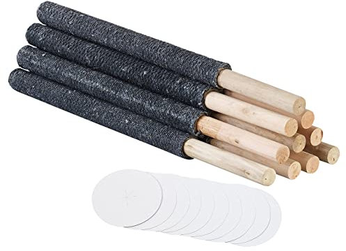 Semptec Urban Survival Technology 10er-Set Wachsfackeln inkl. Handschutz, je bis zu 45 Min. Brennzeit