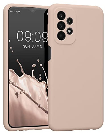 kwmobile Housse Compatible avec Samsung Galaxy A23 4G / 5G Coque - Housse de téléphone Protection Souple en TPU Silicone - Coconut Swirl