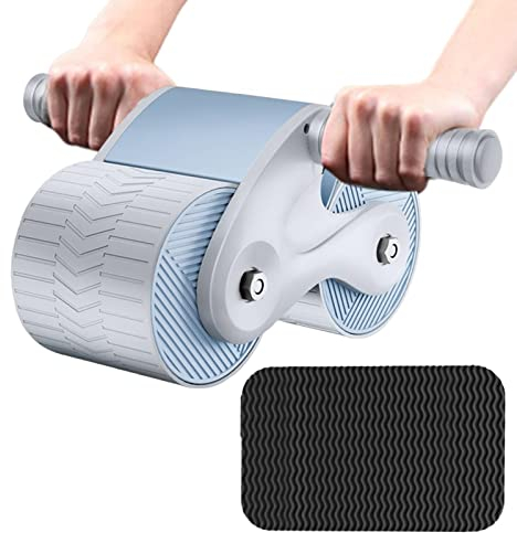2023 New Wheels Roller, Ab Roller Wheel Abdominal Exercise Wheel, Automatic Rebound Aabdominal Wheel, Ab Roller For Abs Workout With Stable Double Wheels And Automatic Rebound