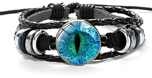 Cat Dragon Eye Armband Leuchtet im Dunkeln, Kunstleder