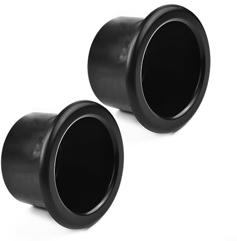 URPIZY Lot de 2 porte-gobelets en plastique noir encastrés universels pour camping-car, voiture, bateau, remorque