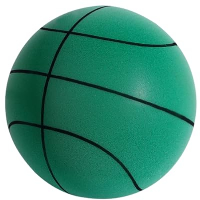 Kexpery Silent Basketball Hochelastischer Hüpfball, volle Größe 3 5 7 Mute Basketball High Density Trainingsschaumball Hüpfender Mute Ball Leicht zu greifender leiser Basketball for das Indo