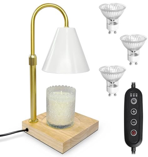 XSS Lámpara Calentador de Velas, lámpara perfumada con Temporizador y atenuador, lámpara perfumada de Altura Ajustable, Regalo para Mamá para Velas perfumadas, Hogar, Dormitorio, Decoración