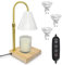 XSS Kerzenwärmer Lampe, Candle Warmer Lamp mit Timer und Dimmer, Verstellbare Höhe und Hitze, Dimmbare Elektrischer Kerzenwärmerlampe für Yoga, Schlafzimmer, Heimdekoration - Weiß