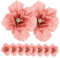 Ciieeo 10St hochzeitsdeko Ornament Wohnkultur Papierblumen zum Aufhängen Partei Papierblumen liefert Fenster Kulissen Requisiten Wandblume schmücken Krepp-Papier