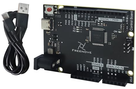 Freenove Control Board V5 Rev4 Mini (Compatible with Arduino IDE), Arm Cortex-M4 Microcontroller, USB-C Connector, Example Projects and Code Tutorial