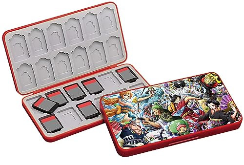 doepeBAE Switch Spiele Aufbewahrung, Switch Spiele Lagerung, Switch Spiele Hüllen Aufbewahrung, Magnetverschluss, Weiches Silikon Futter, Mit 24 Game Card Slots und 24 Micro SD Karten (A08)