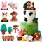 JeVenis Bauernhof Tortendekoration Bauernhof Geburtstag Deko Bauernhof Tortendeko Tier Kuchen Deko Kuh Schwein Schafe Geburtstag Dekoration