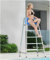 Hochhocker, Bodenleiter, Poolleiter, 180,3 cm hoch, Schwimmbad, Rettungsschwimmer für den Innen- und Außenbereich, abnehmbarer Edelstahl-Barhocker für Terrasse, See, Strand, Garten, 299 kg Tragkraft