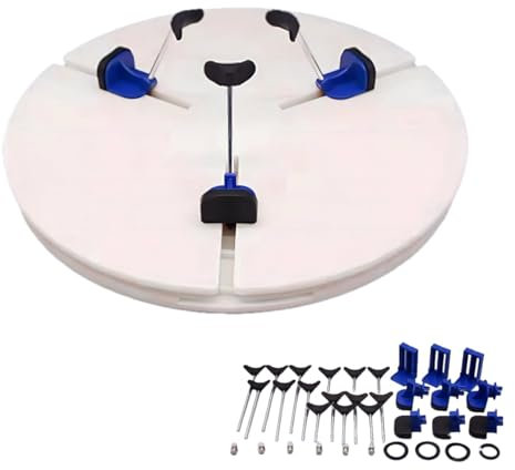 Adjustable Pottery Machine Turntable Clamp, Pottery Repairing Clamp Turntable Machine, Pottery Trimming Turntable Clamp, 20-35cm Pottery Wheel Turntable Accessories for Family, School & Pottery Lovers