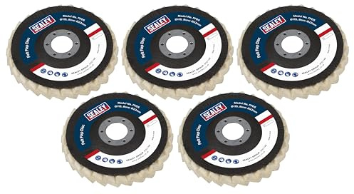 Sealey 115mm Felt Flap Disc 22mm Bore Pack of 5 - FFD5