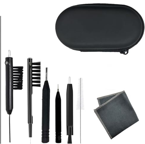 Hearing Aid Cleaning Kit - 9 Piece Set with Tools, Brushes, Wire, Amplifier Cleaner, Accessories and Case - Gifts for Relatives and Friends