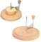 Sorandy Rizador de Queso, Multifuncional Madera de Haya y Acero Inoxidable Raspador de Queso Giratorio con Mango Ergonómico, Rebanador de Queso en Forma de Rueda para Chocolate