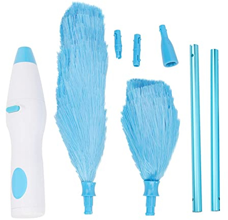 Ejoyous Electric Duster, Electric Feather Mop Handheld Dust Brush Window Blinds Cleaner with Electrostatic Bristles for Furniture Fan Dirt and Hair