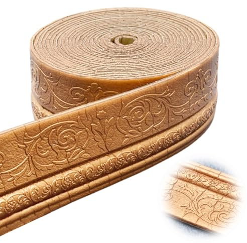 Selbstklebend, Tapeteneckleiste, Zier&Stuckleisten (Kupferfarbe, 10m×10cm)