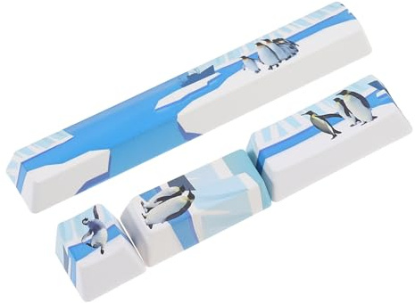 BAZEITFLOW 4 Stück Teiliges Pbt Mechanical Keyboard Keycaps Langlebige Verschleißfeste Tastatur Ersatzkappen Installieren Geeignet für Mechanische PC Tastaturen Schicke Key Caps
